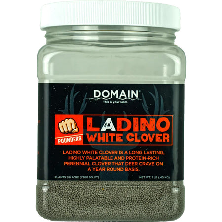 Domain White Clover Pounder Food Plot Seed 1/16 Acre Wildlife Blend