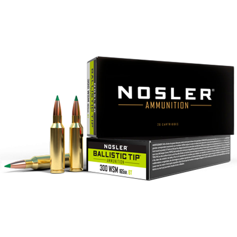 Nosler Ballistic Tip .300 Winchester Mag 165 gr PolyTip ammo