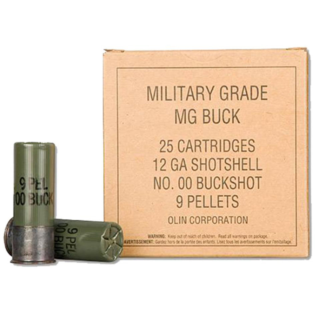 Winchester Military Grade Buffered Buckshot Value Pack Defense//Hunting 00 Buck 12 Gauge 1-1/8 oz 2.75 in
