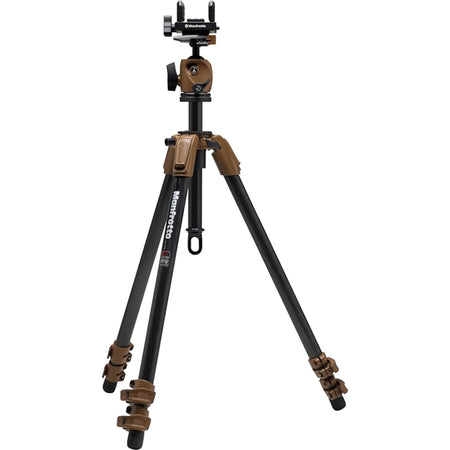 Manfrotto Alpha S.H.O.T. Ball Head Kit Carbon Tripod Brown