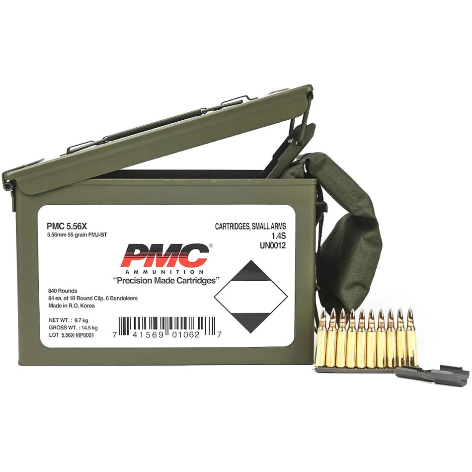 PMC  5.56x45mm NATO 55 gr FMJ ammo