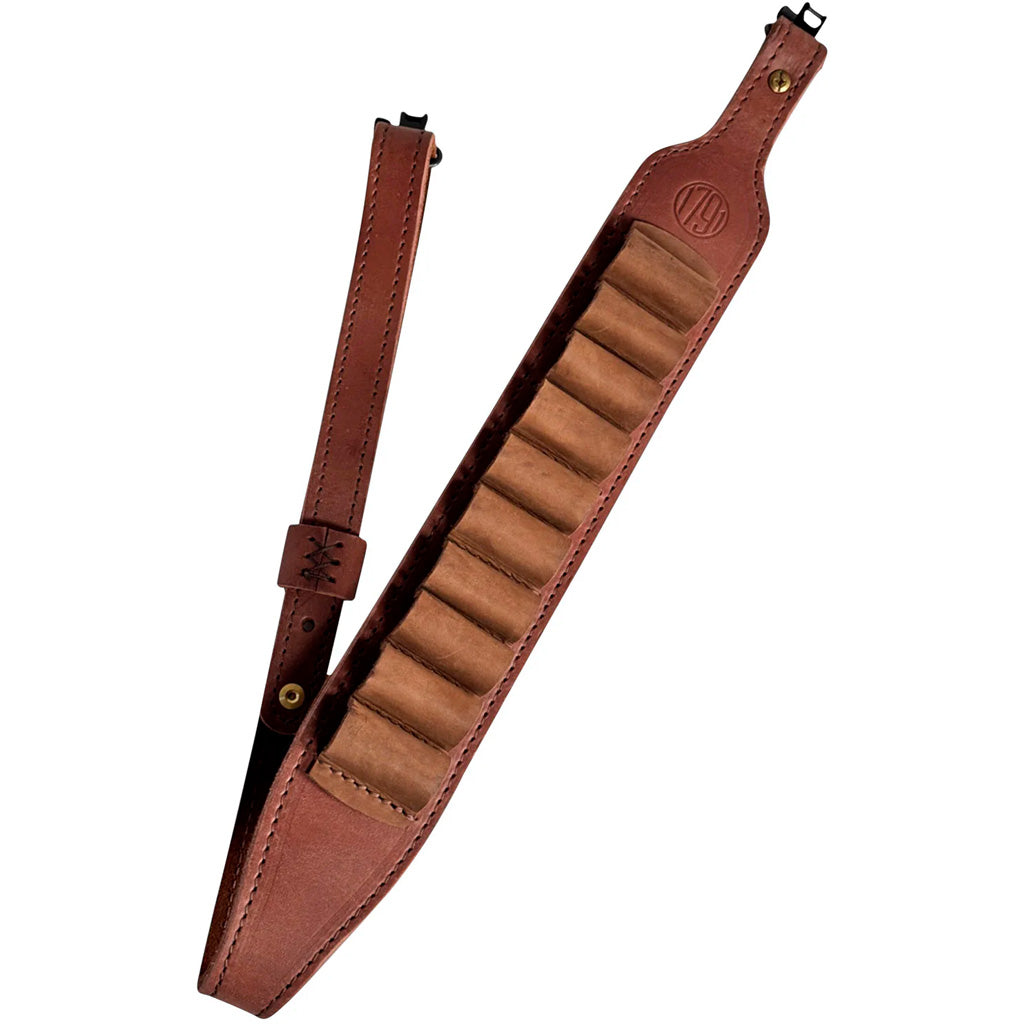 1791 HUNT Leather Ammo Sling 12 Gauge Brown Ambidextrous