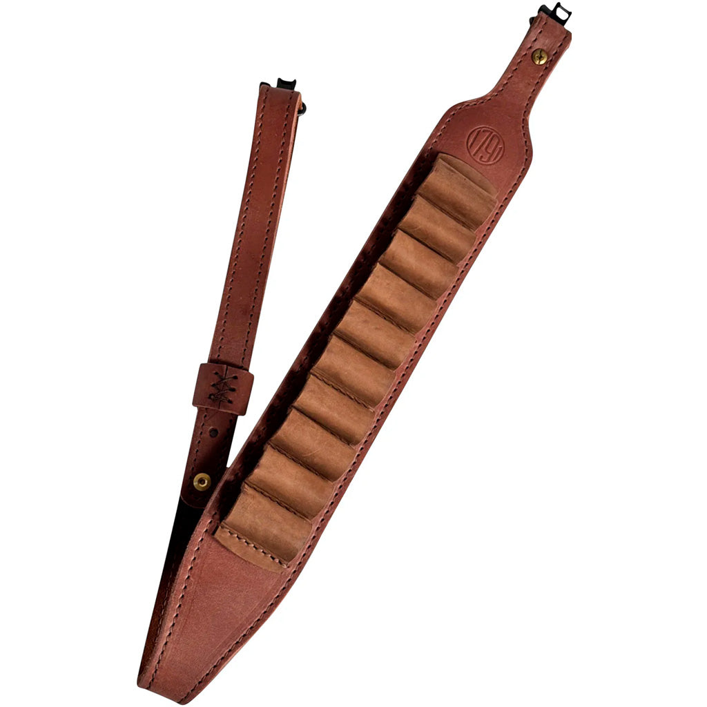 1791 HUNT Magnum Rifle Leather Ammo Sling Brown Ambidextrous