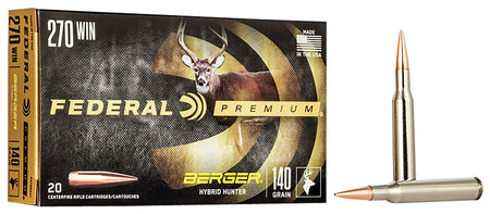 Federal P270BCH1 Premium Berger Hybrid Hunter  140 Grain .270 Winchester