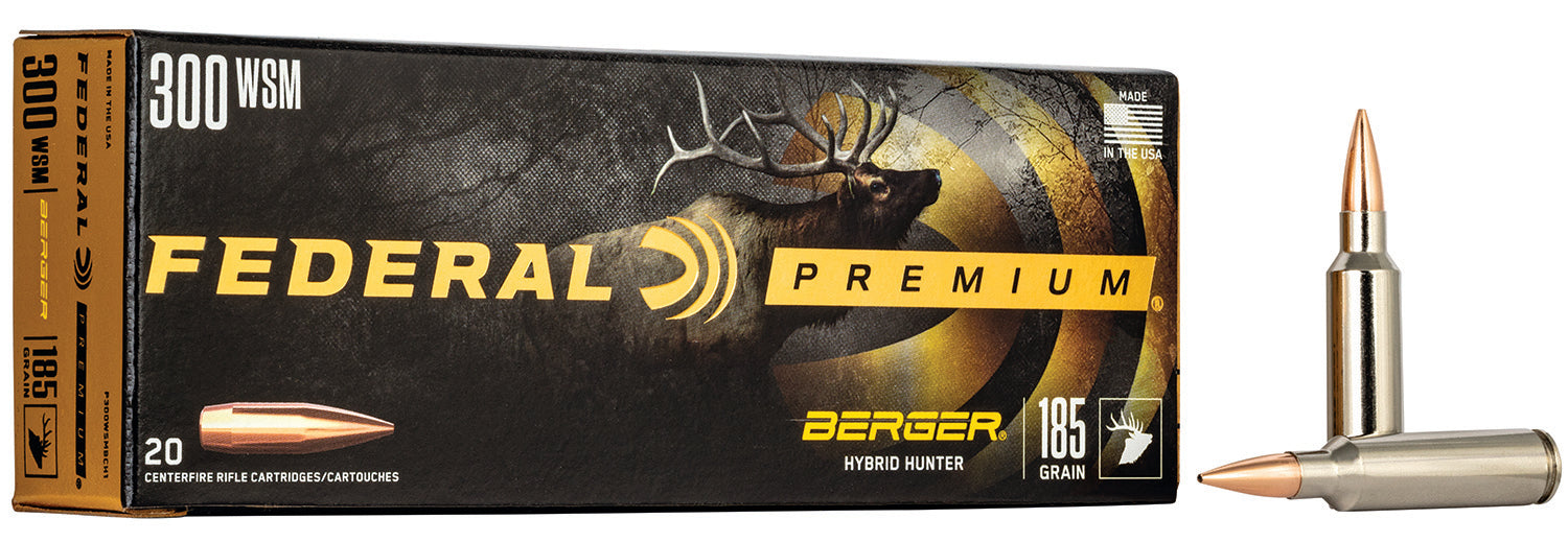 Federal Premium .300 WSM 185 gr BTHP ammo