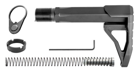 Phase 5 Weapon Systems CMSA Carbine Mini Stock Assembly, Black Aluminum for AR-15/AR-10