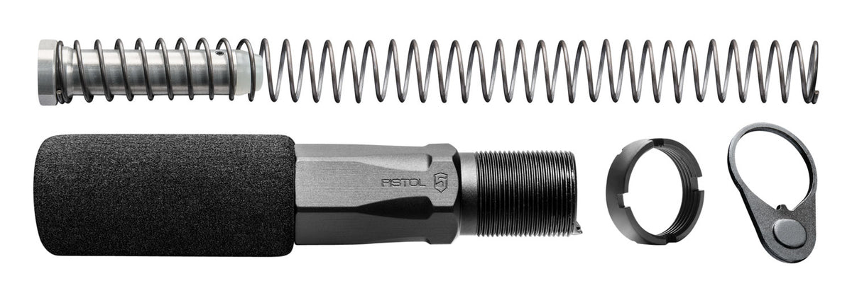 Phase 5 Weapon Systems HEX2C Hex-2 Buffer Tube Assembly Black Aluminum AR Pistol
