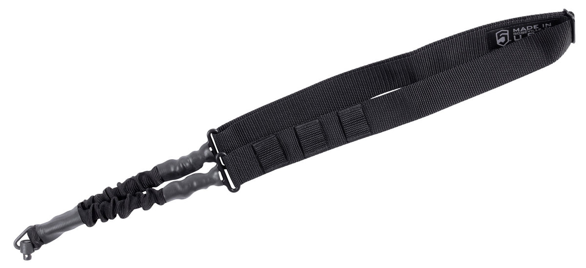 Phase 5 Weapon Systems Single Point QD Bungee Sling Black Nylon 24.5"-33.5" OAL Adjustable