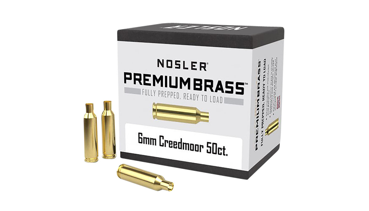 Nosler 10229 Reloading Brass 6mm Creedmoor Unprimed Rifle Cases 50ct