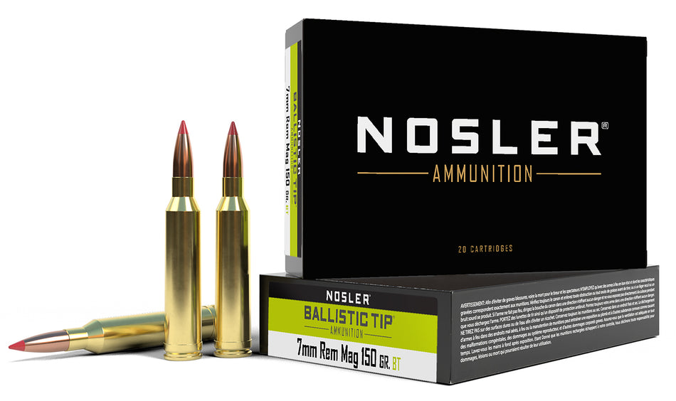 Nosler  7mm Remington Mag 150 gr PolyTip ammo