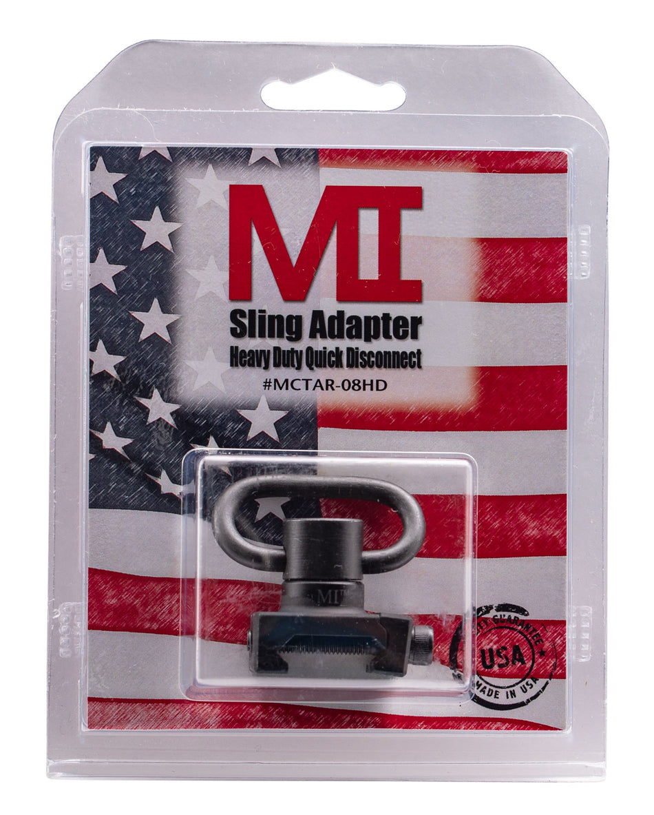 Midwest Industries MCTAR08HD Heavy Duty Quick Detach Front Sling Adapter Black Aluminum