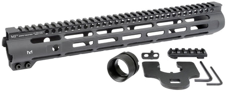 Midwest Industries Slimline AR-15 Handguard Black Hard Coat Anodized Aluminum 14"