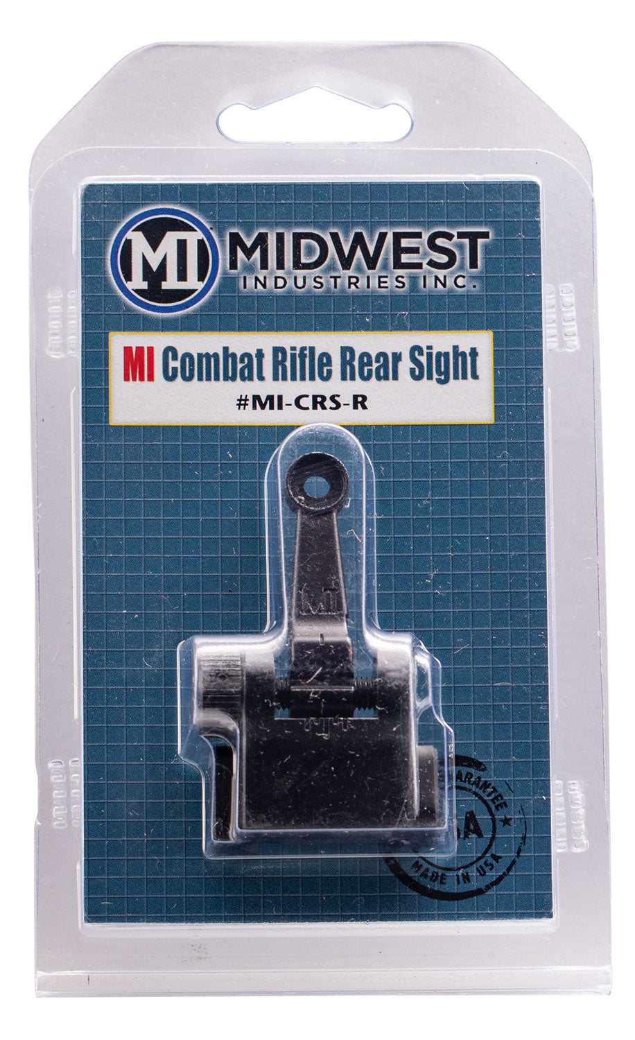 Midwest Industries MICRSR Combat Rifle Rear Flip Sight Black for AR-15/M16/M4