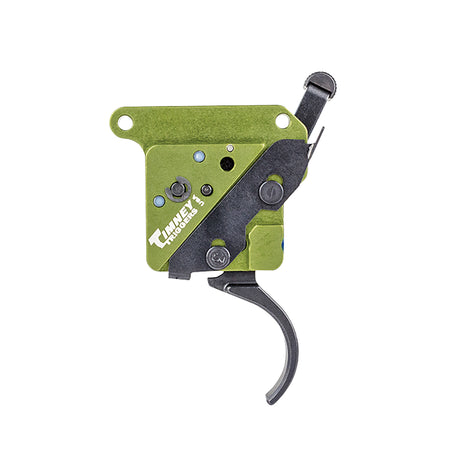 Timney Triggers 510V2 Elite Hunter Curved Trigger 3 lb Pull for Remington 700 Right-Hand Black/Green