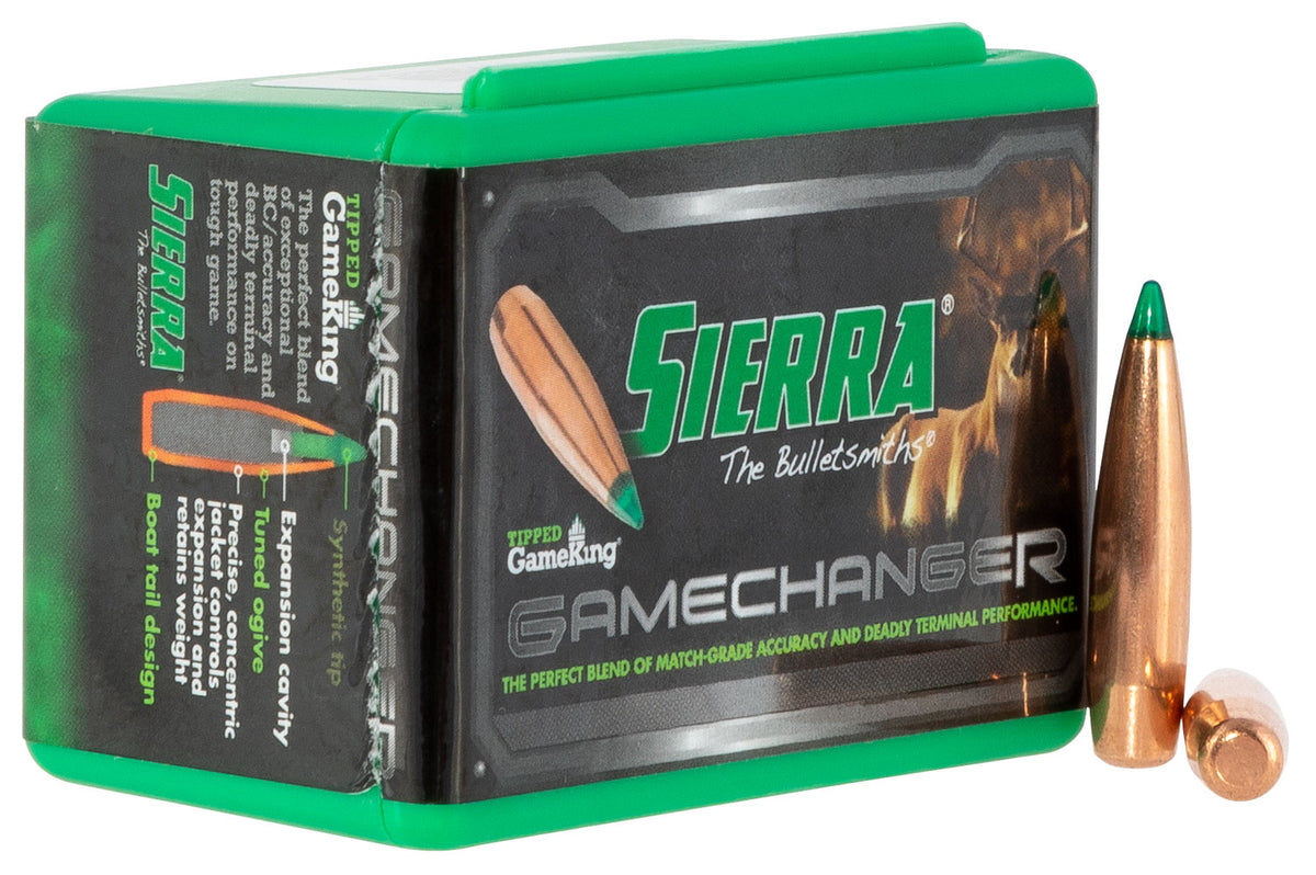 Sierra Tipped GameKing 6mm 90gr HPBT Hunting Projectiles 50/Box