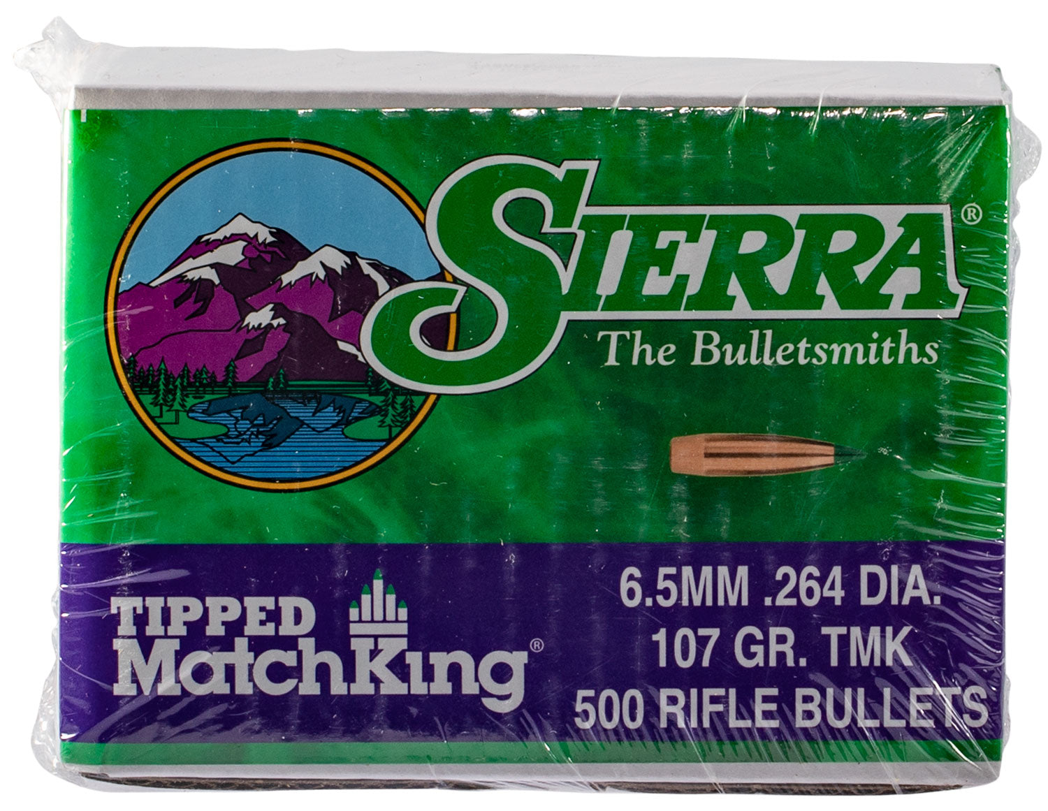 Sierra 7407C 6.5 Creedmoor 107gr Tipped MatchKing Rifle Bullets 500ct
