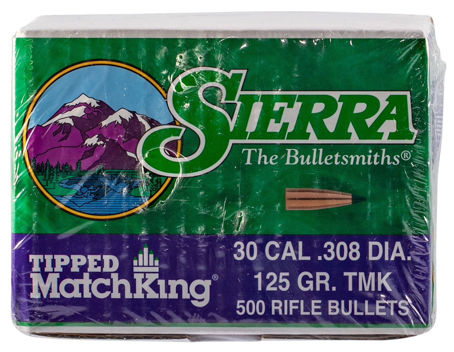 Sierra 7725C .30 Cal 125gr Tipped MatchKing Reloading Bullets 500/Box