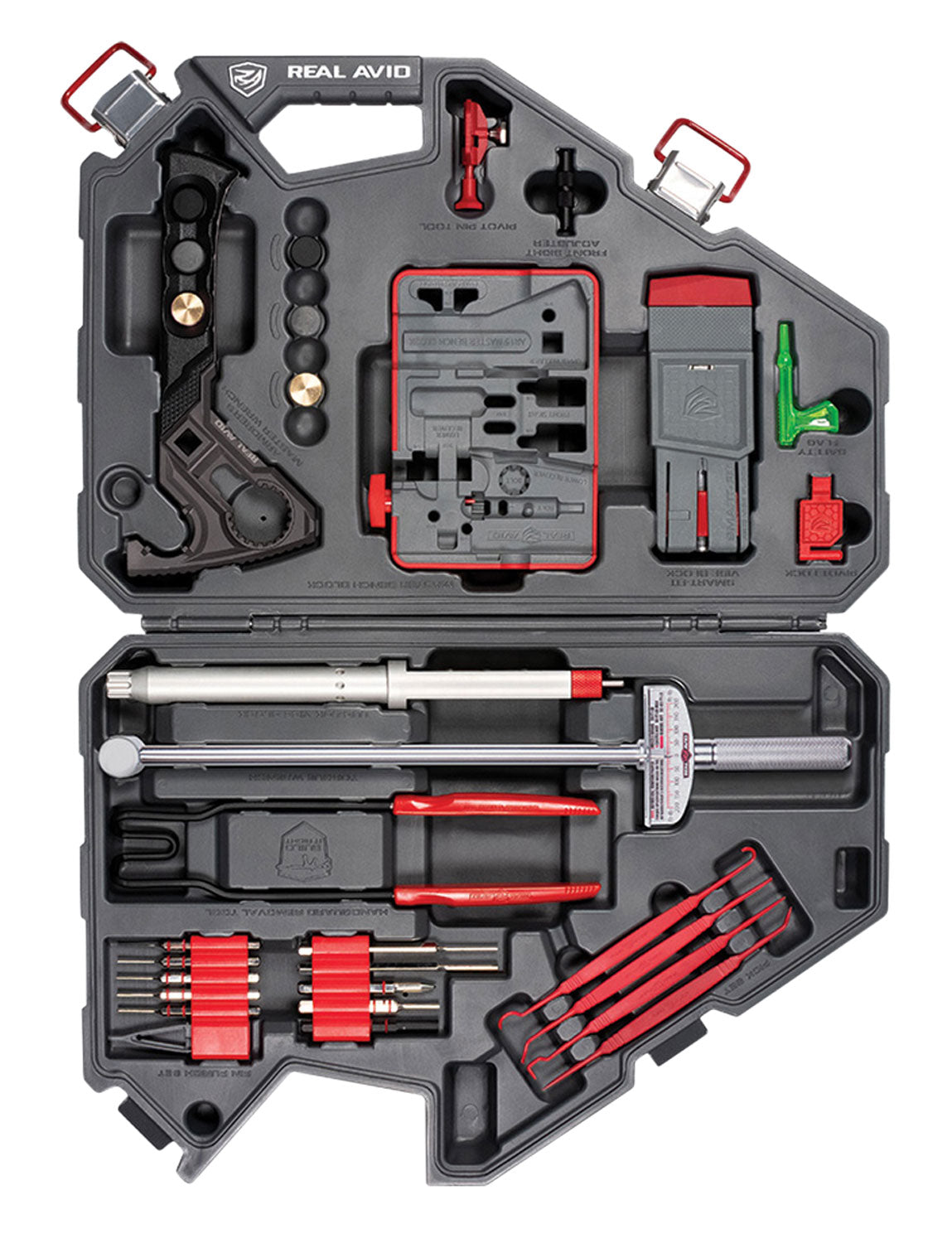 Real Avid AVAR15AMK Armorer's Master Kit for AR-15 Gray/Red