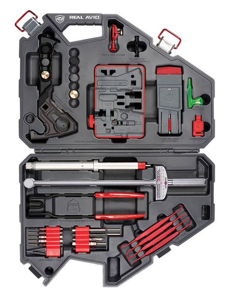 Real Avid AVAR15AMK Armorer's Master Kit for AR-15 Gray/Red