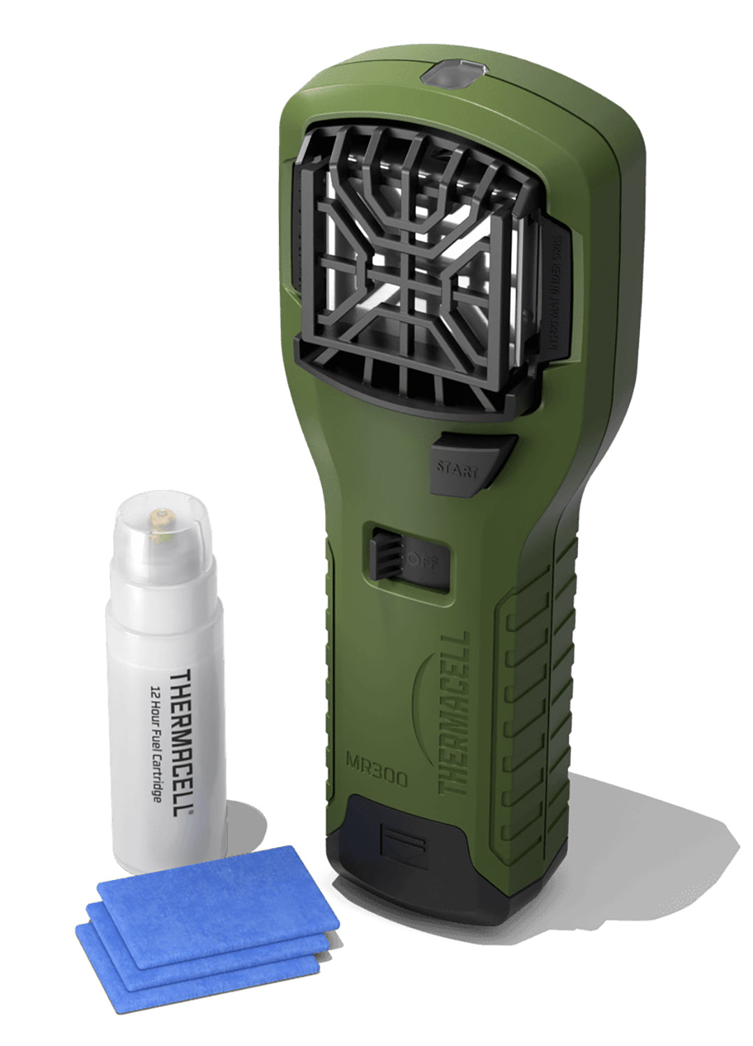 Thermacell MR300G MR300 Portable Mosquito Repeller Olive 15 ft Zone Scent-Free Up to 12 hrs