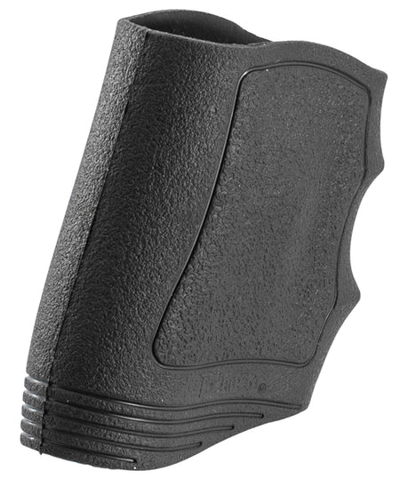 Pachmayr 05125 Gripper Slip-On Rubber Pistol Grip, Black, Finger Grooves, Universal Handgun Fit