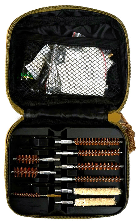 Clenzoil 2830 Field & Range Multi-Caliber Rifle Cleaning Kit 21-Piece Tan