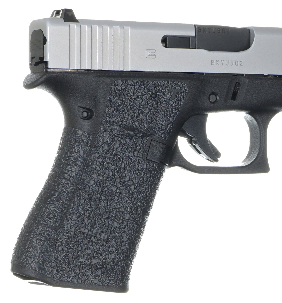 Talon Grips 385R Adhesive Rubber Grip Wrap for Glock 43X and 48, Black Textured