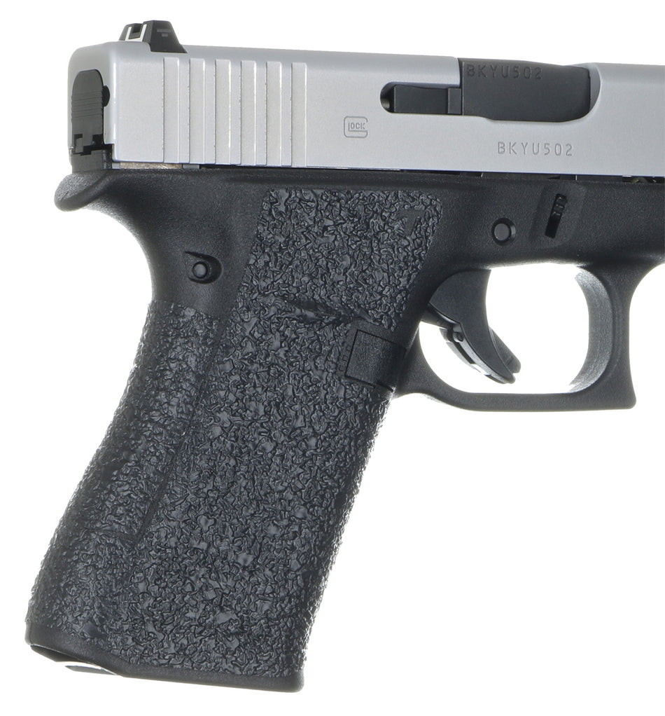 Talon Grips 385R Adhesive Rubber Grip Wrap for Glock 43X and 48, Black Textured