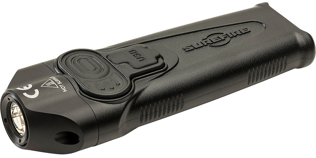 SureFire PLRA Stiletto Rechargeable Flashlight Black 5/250/650 Lumens White LED