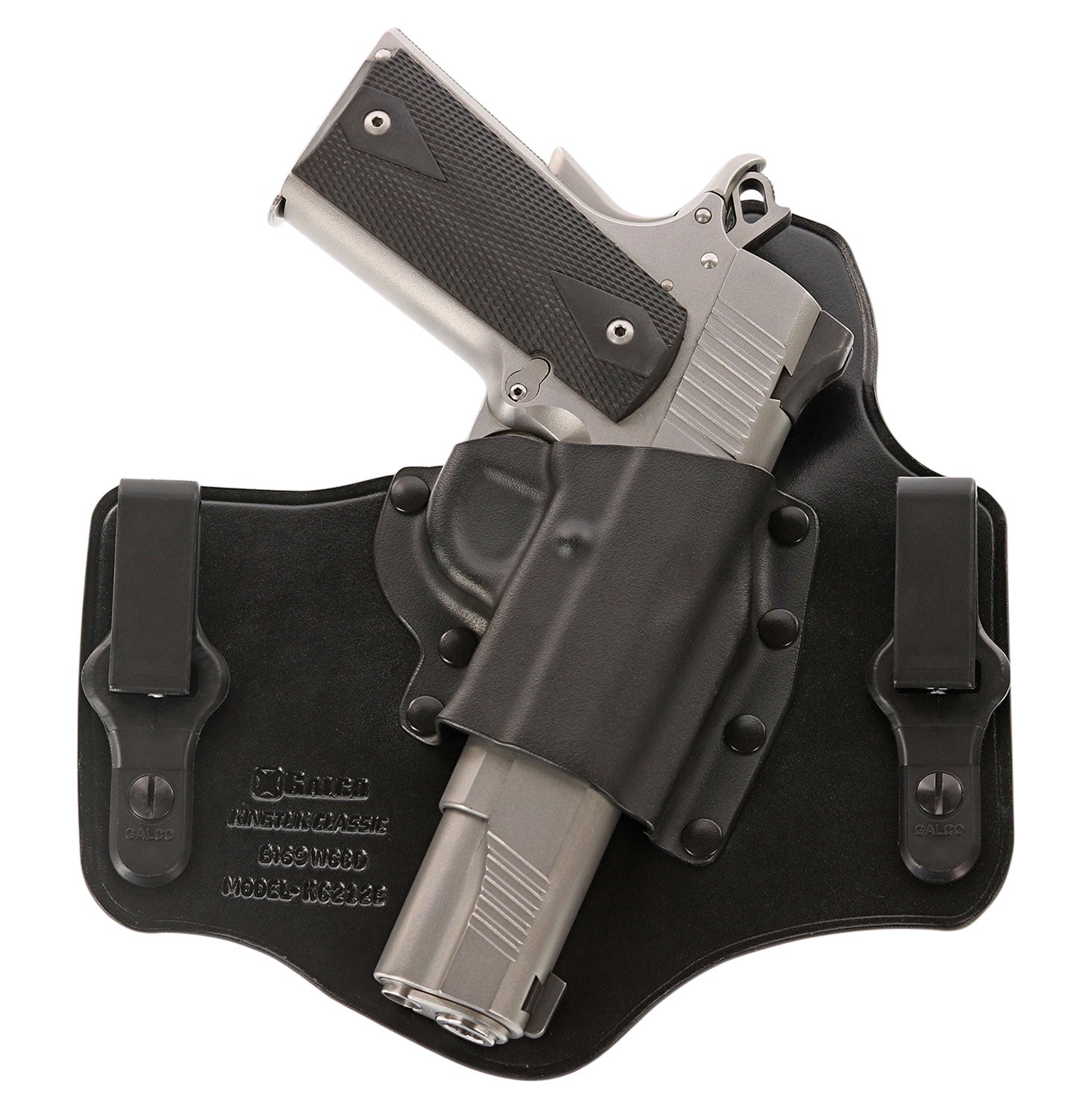 Galco KC600B KingTuk Classic IWB Black Kydex/Leather UniClip Holster for Glock 42 Right Hand