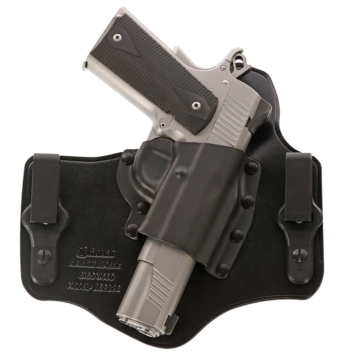 Galco KC636B KingTuk Classic IWB Black Kydex/Leather UniClip Holster for Ruger LC9/EC9s Right Hand