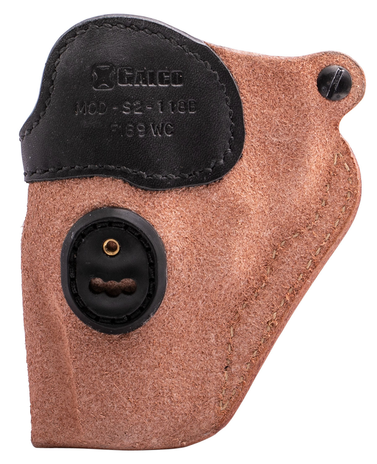 Galco S2118B Scout 3.0 IWB Natural/Black Leather UniClip Holster for Ruger SP101 Ambidextrous