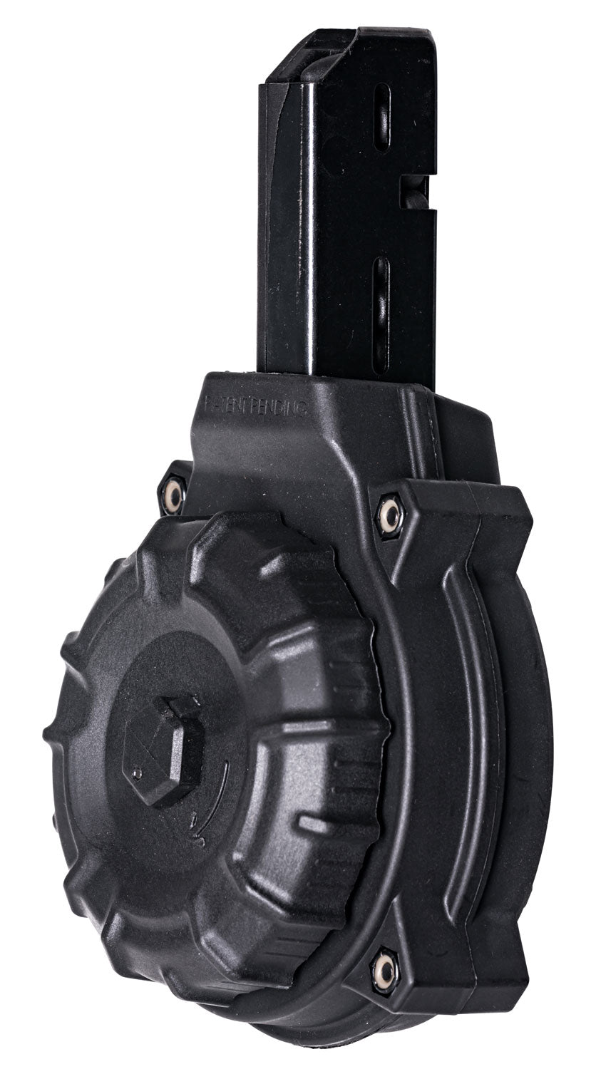 ProMag DRMA10 50-Round Drum 9mm Luger Magazine for Colt Carbine/SMG Black Zytel Polymer