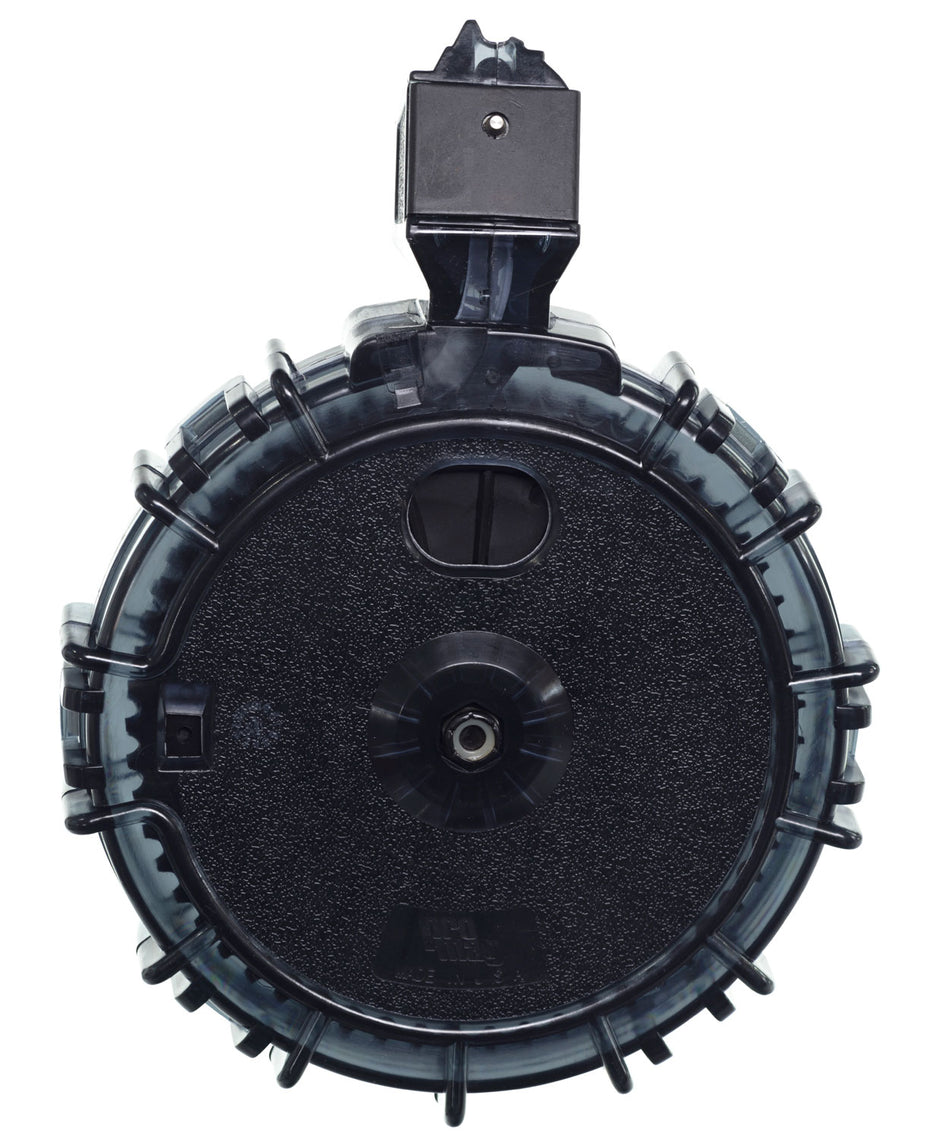 ProMag RUGA28 55-Round Drum .22 LR Magazine for Ruger 10/22/Charger Smoke Polycarbonate