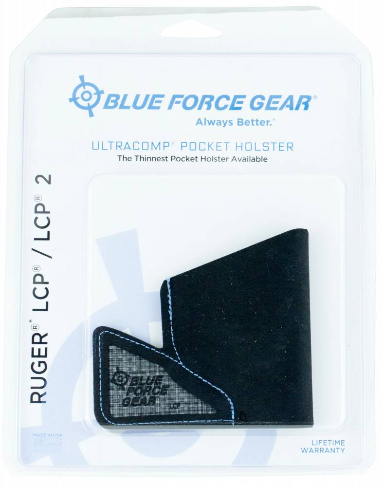 Blue Force Gear Ultracomp Pocket Holster for Ruger LCP and LCP II, Black Laminate