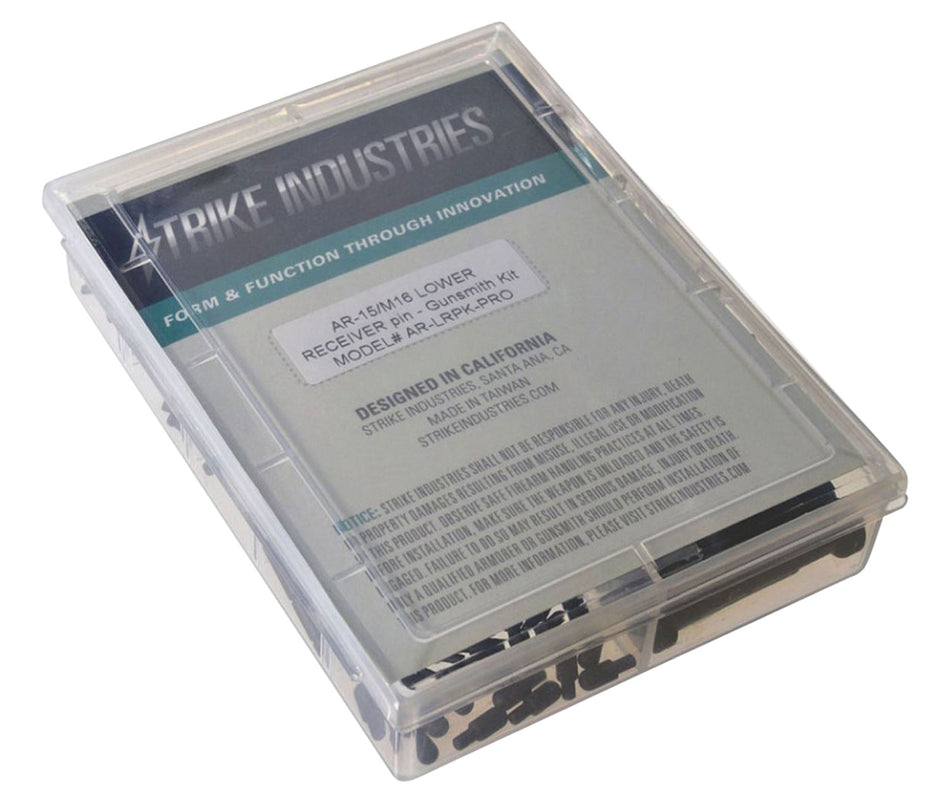 Strike Industries AR-15 Lower Receiver Pin Kit Matte Black Metal