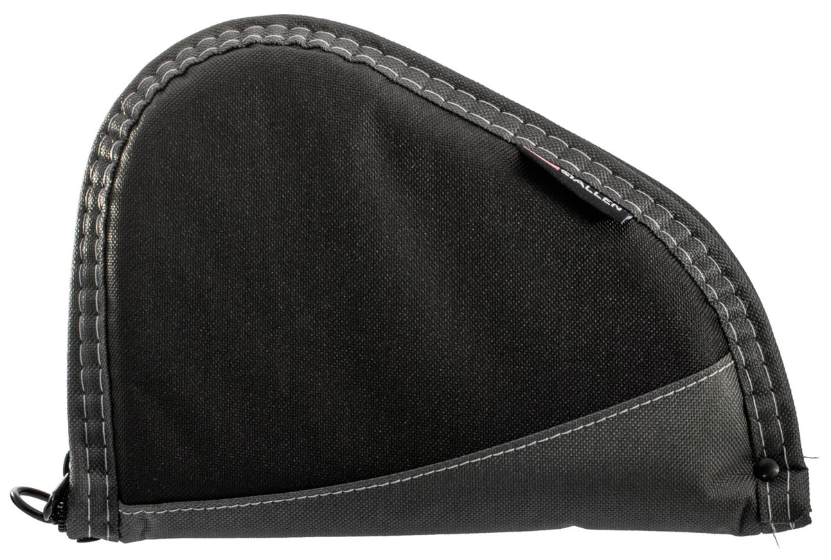 Allen 4448 Deluxe Handgun Case 8" Black/Gray with Foam Padding, Non-Absorbent Lining and Lockable Zipper