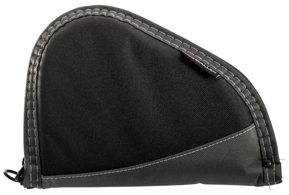 Allen 4448 Deluxe Handgun Case 8" Black/Gray with Foam Padding, Non-Absorbent Lining and Lockable Zipper