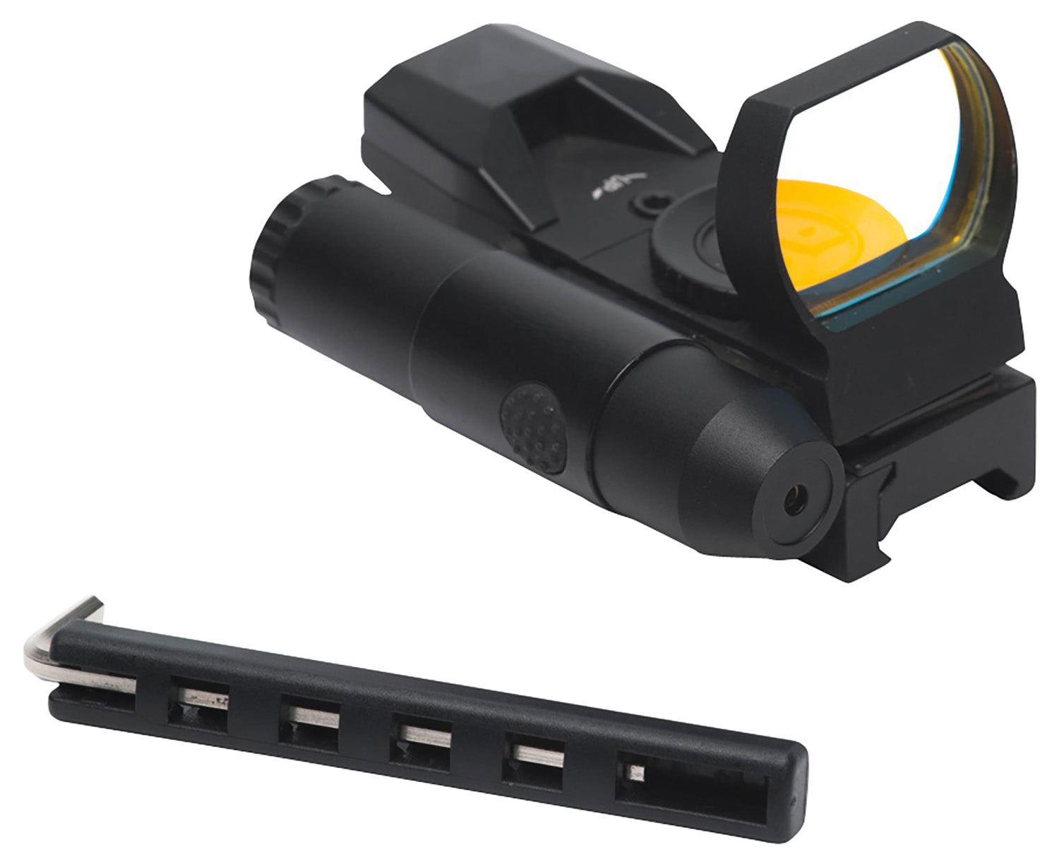 Firefield FF26023 Impact Duo Reflex Sight Matte Black 1x 31x22mm Multi Reticle Red Laser