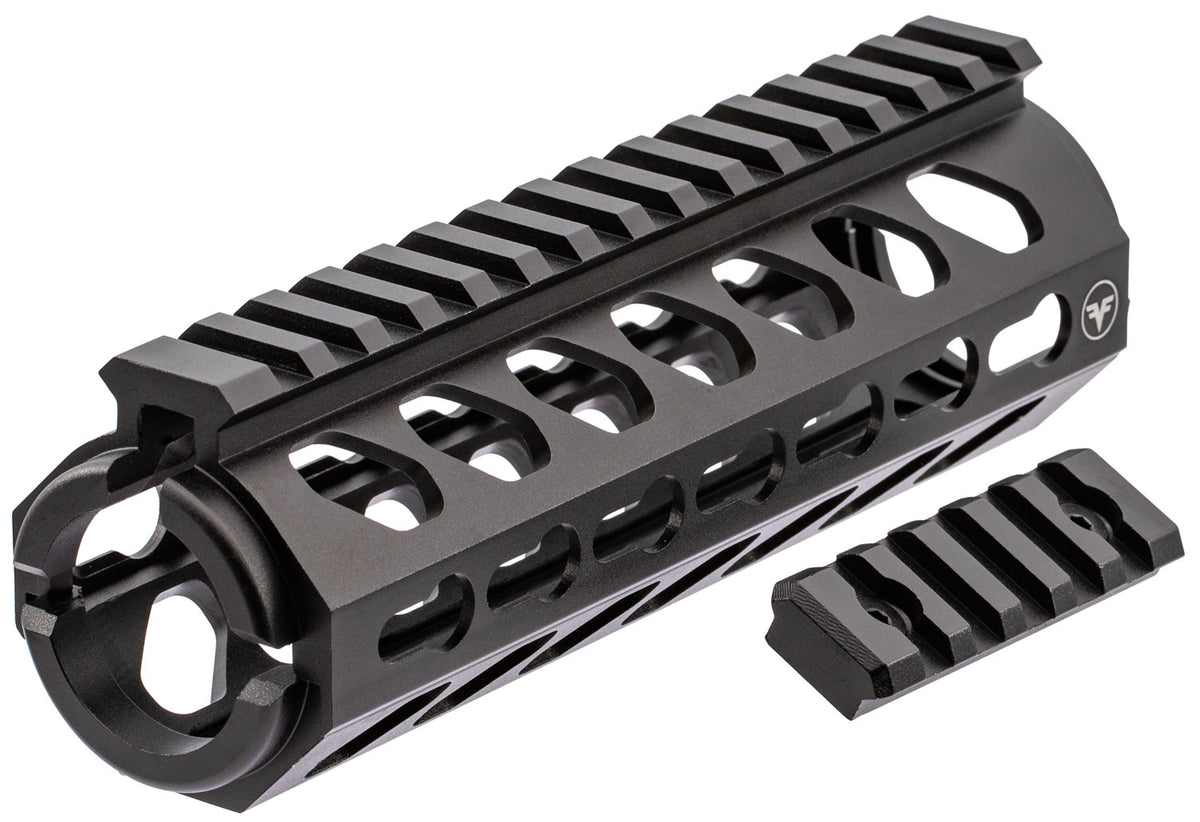 Firefield FF34053 Edge 6.62" Carbine 2-Piece KeyMod Handguard Black Matte Aluminum for AR-15