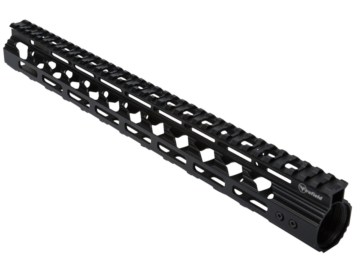 Firefield FF34067 Verge 15" M-LOK Handguard Black Anodized Aluminum for AR Platform