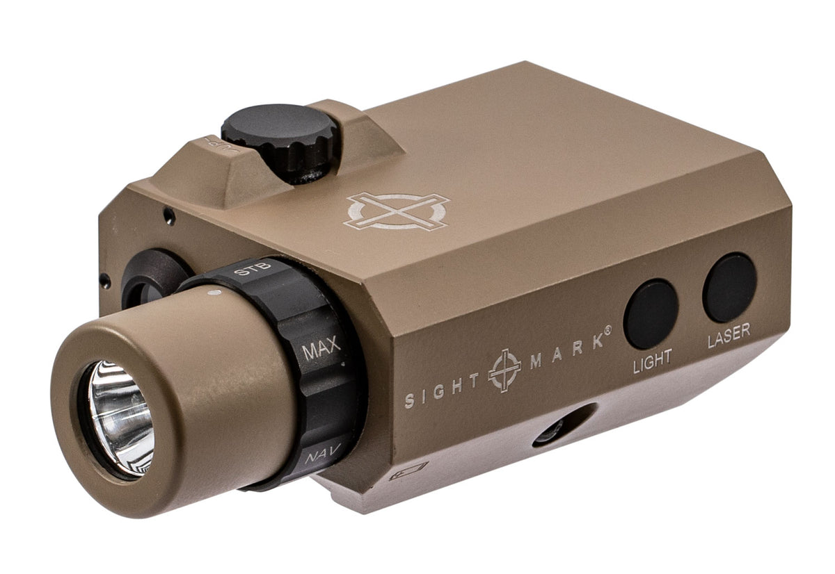 Sightmark SM25012DE LoPro Mini Combo Flashlight and Green Laser Sight Dark Earth 300 Lumens