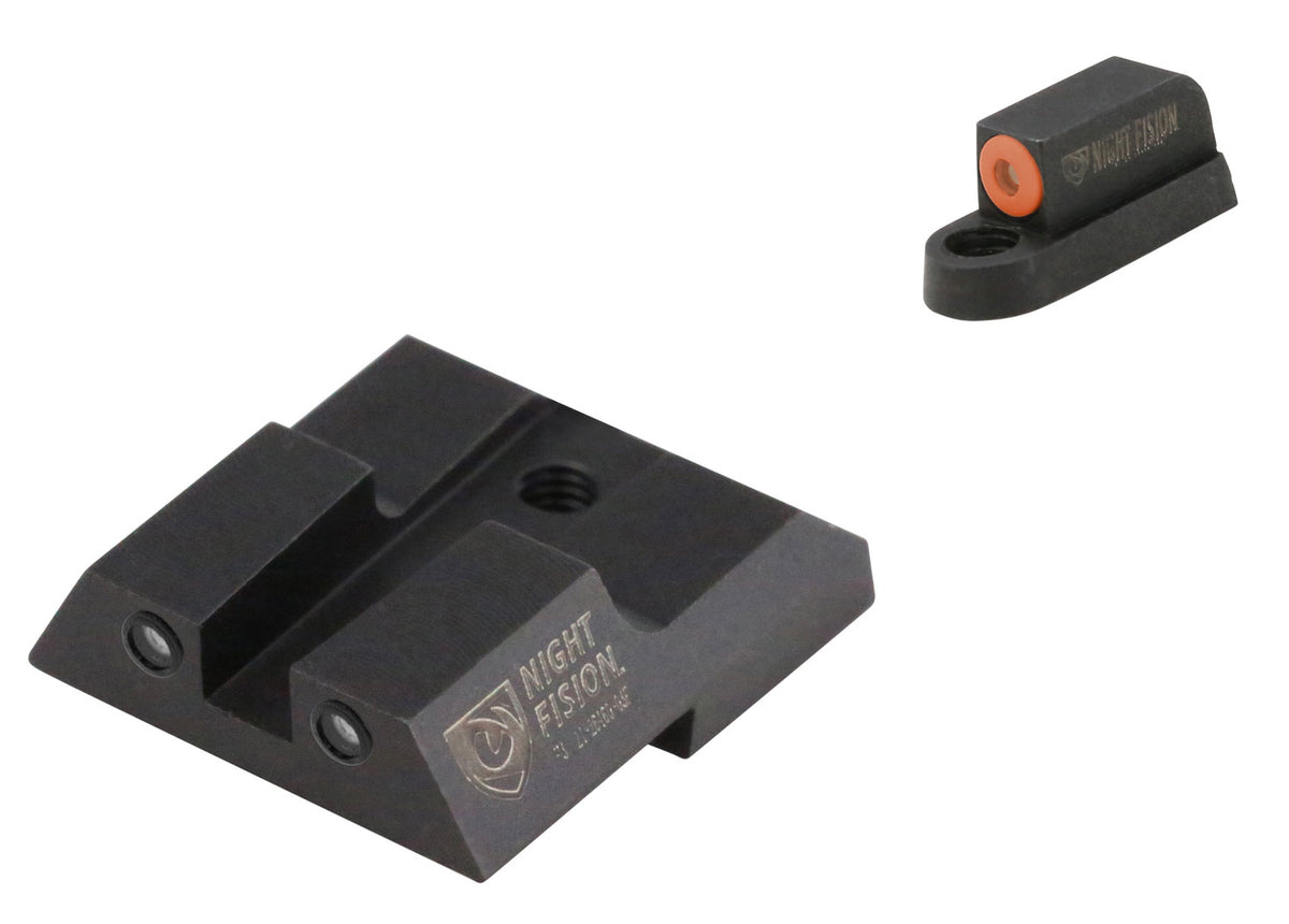 Night Fision CZU076003OGZG Tritium Night Sights for CZ P-07/P-09 Green/Orange Front & Green/Black Outline Rear