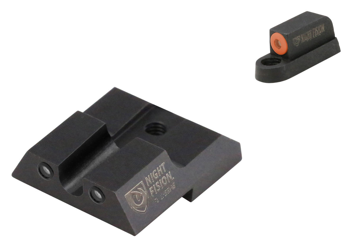 Night Fision CZU076007OGZG Tritium Night Sights for CZ P-07/P-09 Green/Orange Front & Green/Black Outline Rear