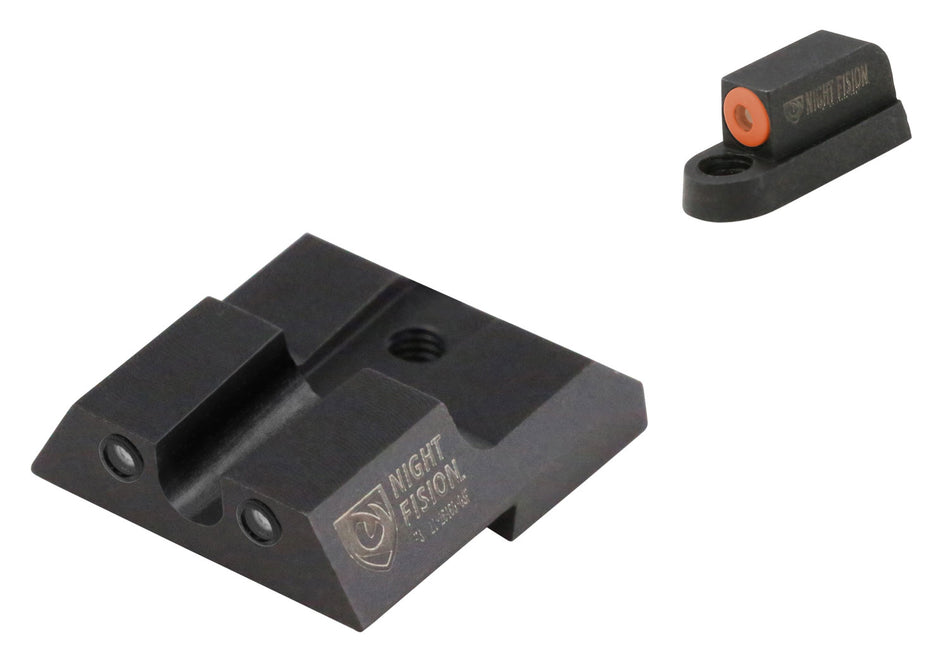 Night Fision CZU076007OGZG Tritium Night Sights for CZ P-07/P-09 Green/Orange Front & Green/Black Outline Rear