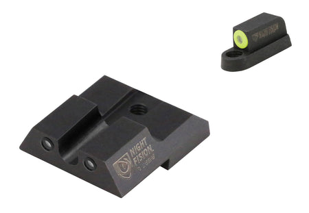 Night Fision CZU076007YGZG Tritium Night Sights for CZ P-07/P-09 Green/Yellow Front & Green/Black Outline Rear