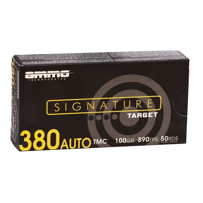 Ammo Inc. Signature Centerfire Handgun Ammo - 380 Auto 100 GR TM