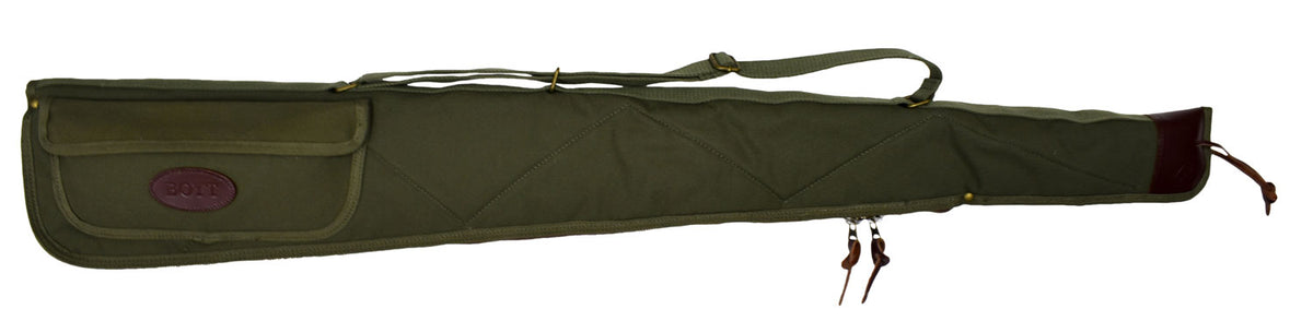 Boyt Harness OGC97PL09 Alaskan Shotgun Soft Case OD Green Waxed Canvas 48" with Brass Hardware