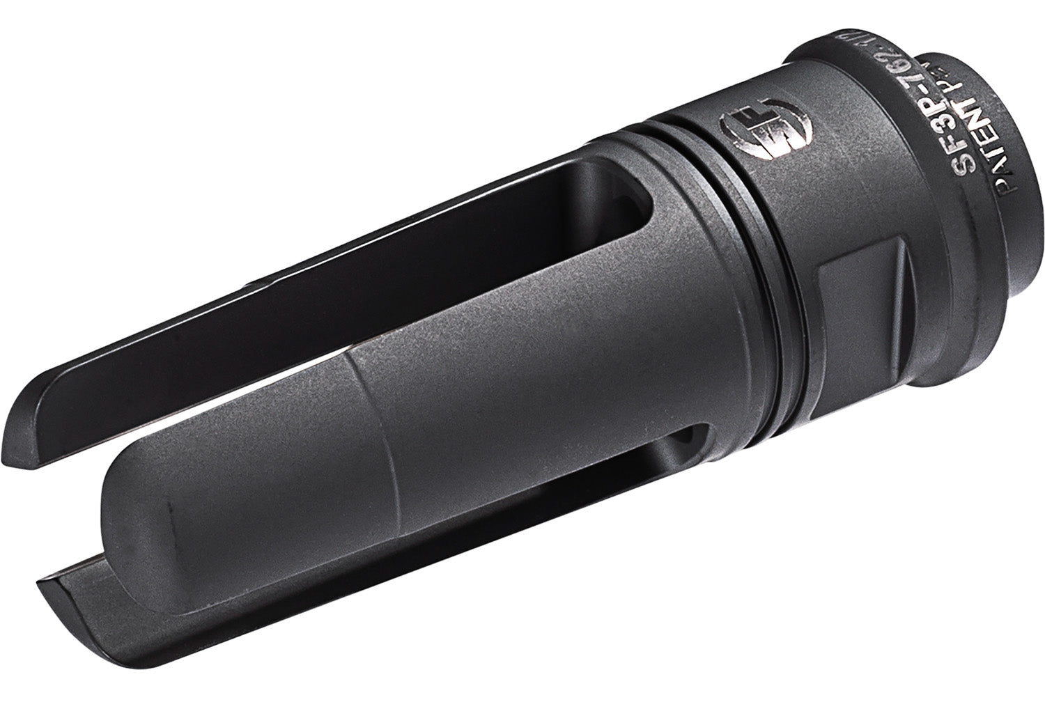 SureFire SF3P762MG1228 SOCOM 3-Prong Flash Hider for 7.62x51mm NATO AR-10, 1/2"-28 tpi, Black DLC Stainless