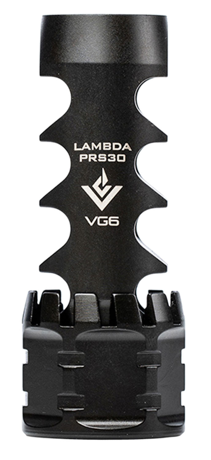 VG6 Precision APVG100029AR1 LAMBDA PRS30 Black Nitride Muzzle Brake 5/8"-24 tpi for M5 Platform 30 Cal